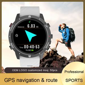 Sunroad G5 2023 Relojes Inteligentes GPS Sport schnell lade Smart Watch mit Siliziumriemen IP67 wasserdichte Smartwatch für Männer