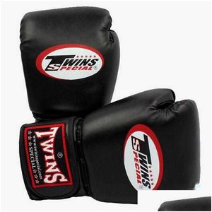 Protective Gear 10 12 14 Oz Boxing Gloves Pu Leather Muay Thai Guantes De Boxeo Fight Mma Sandbag Training Glove For Men Women Kids Dr Dhcrl