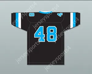 CUSTOM ANY Name Number Mens Youth/Kids Rob Gronkowski 48 Woodland Hills High School Wolverines Black Football Jersey 1 Top Stitched S-6XL