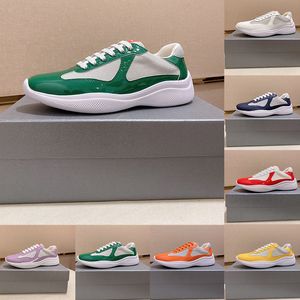 Scarpe di design Downtown Low Top Sneakers America's Cup Americas Triple Bianco Black Green Brevetto Green