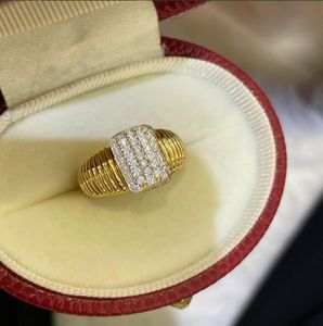 2024 Choucong Бренд обручальные кольца винтажные ювелирные украшения Real 925 Серебряное серебряное золото заполнить белый мойссанит алмаз драгоценные камни вечеринка Женщины
