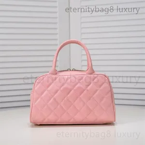 Hot 10A Designer de qualidade Bolsa de bolsa de couro sólido de couro sólido Caviar Bolsa de pele de carneiro de luxo Bola rosa