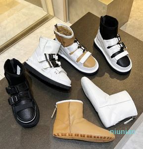 Womens Snow Boots الخريف أزياء الأزياء الصوف أستراليا مصممة للنساء أحذية ثنائية الأغراض قابلة للفصل