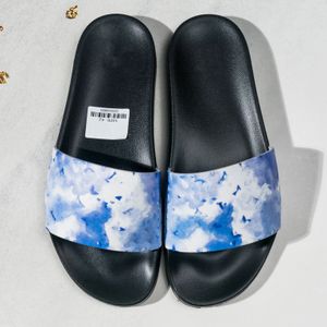 Summer Uomini di lusso Sandali Slipper Designer Donne Flip Flip Slippia in gomma Solva di fiori Patchwork Lettera a strisce Casualizza Scarpe Casualmente Subla spiaggia Sandle