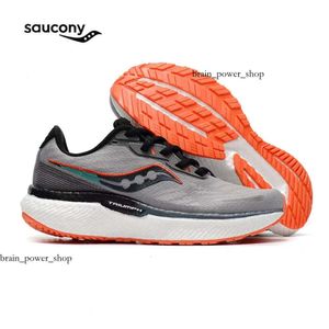 Designer Saucony Triumph 19 Herr Running Shoes Black White Green Lightweight stötdämpning Beskabla män Kvinnor Trainer Sportsneakers 865