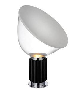 Lampada da tavolo di Taccia moderna Achille Castig lampada da scrivania in metallo in argento nero per camera da letto soggiorno barre tavolo da tavolino 4085636