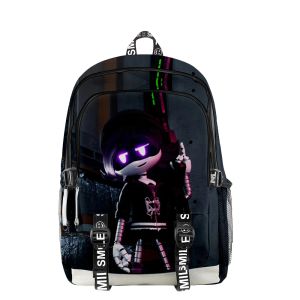 Mochilas Wawni Murder Drones Backpack Único Traval Bag Moda Zipper pacote 3d Oxford Ploth Daypack TV Show de mochilas Harajuku bolsa escolar