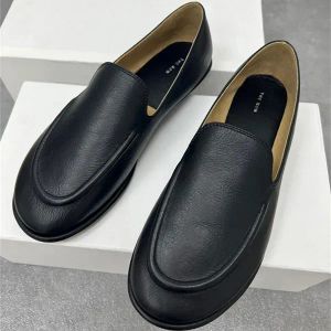 Fashion The Row Casual Shoes Loafer Mens Luxury Designer Женская обувь 10A качественные кожа низкограмм танцевальный балет Flat Black Run Outdoor Sport Sport Tennis Sneaker Gift