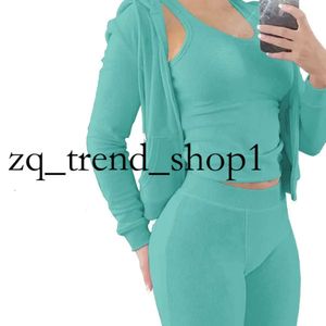 Pantaloni da donna a due pezzi donne in pile spessa 3 set di pantaloni della tuta con cappucci con cappuccio giacche autunno inverno jogger di lusso di lussuoso tuta da sudorazione per le tute da sudore 230817 15