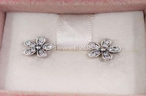 Andy Jewel Stud Dazzling Daisy gjord av 925 Sterling Silver Fit European Style Ale Stud Jewelry5272152