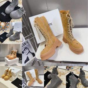 Designerstiefel beliebte trendige Frauen Booties Boot luxury Soals Frauenparty Dicke Absatz Größe 35-40 Chunky Wanderwander