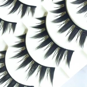 5 par naturliga japanska allvarliga makeup False Eyelase Long Thick Eye Lash Cosplay Fake Eyelashs Tools 240407