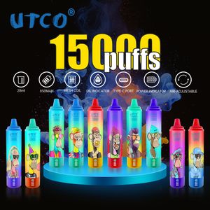 Original UTCO 15000 Puffs Display Displaysable E Cigaretten verfügt