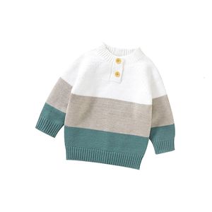 Süße süße Langarm -Oneck Frühling Herbst Strickwege Baby Jungen Mädchen Pullover für 636 Monate weich geboren