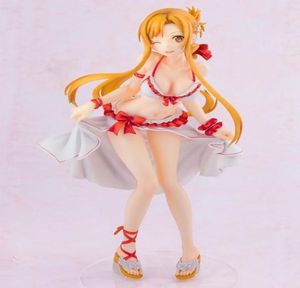 21CM Japanese Anime Sword Art Online Yuuki Asuna PVC Action Figure Anime Figure Model Toys Collection Doll For Gift X05034625259