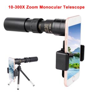 Телескопы 10300x Zoom HD Monocular Telecope Telecope Telecope Telecope Outdoor Hunting Camping Tourism Telecope с штативным телефоном.