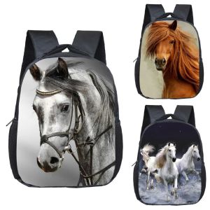 Bags War Horse Backpack Boys Girls Children School Bags Cartoon Pony Kindergarten School Backpacks Baby Toddler Bag Kids BookBag