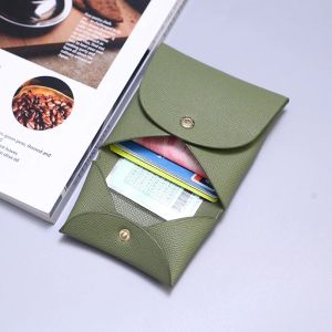 Brieftaschen Echtes Leder kleine Münzbaus für minimalistische Kuhläden Mini Money Bag Unisex Luxus Design Brieftasche berühmte Marke Solid Change Beutel