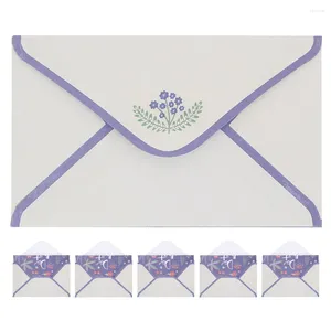 Gift Wrap Cute Flower Set Pos Envelopes Postcards Vintage Paper Festival Supplies Letter Storage