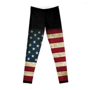 Aktywne spodnie American Flag Leggingi Kobieta siłownia nosza kobiety rajstopy dla kobiet