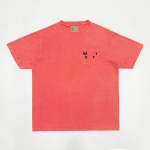 Falektoin 24ss La Vintage Logo Painted Tee Fit Fit Straszna barwnik GD Dept T-shirt Orange