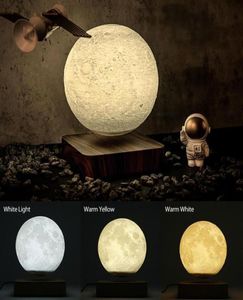 Magnetisk levitating Moon Lamp Night Light Rotating Wireless Led Globe Constellation Ball Floating Novel Gifts Table Lamps190O5967422