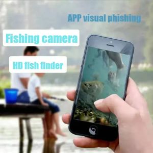 Finder Underwater Camera 5 Megapixel Visual Fishing WiFi Connection Phone Tablett 8LED Belysad fiskfinder fiske tillbehör