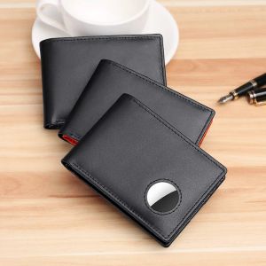 Wallets Carteira Masculina Retro Minimalist Men's AirTag Wallet RFID Wallet Multi Card Holder for Apple AirTag Genuine Leather Purse Men