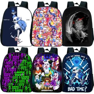 Ryggsäckar Undertale Sans och Papyrus ryggsäck för barn dagis mini ryggsäck pojkar flickor barn cool tecknad anime bokväskor mochilas