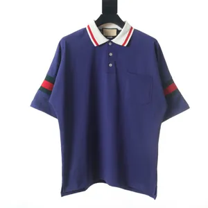 Мужские футболки круглой шеи вышита и напечатанного полярного стиля летняя одежда с уличными чистыми хлопковыми футболками r 2222r