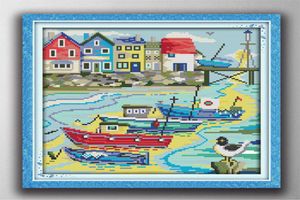 Cartoon Harbour of Love Cross Stitch Stitch инструменты