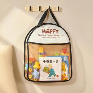 Förvaringspåsar hängande väska kapacitet vattentätt nät för badrumsorganisation strumpor leksaker arrangör med enkla