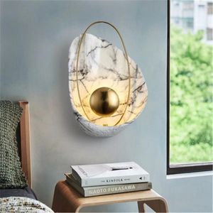 Wall Lamp Indoor LED Retro Full Copper Decorative Resin Home Living Room Bedroom Round / AC220V Warm Light