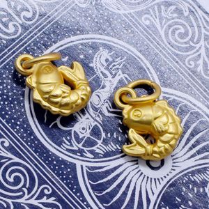 Geomancy Accessory Matte Goldアクセサリー、KOI、年次魚のブレスレット、ネックレス、DIYジュエリー、ペンダント、ピン材料