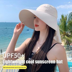 Beralar Kadın Katlanabilir Seyahat Panama Caps Kadın Yaz Şapkası Güneş Geniş Brim UV Boyun Koruma Güneş Plajı Kova Şapkaları
