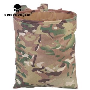 Packs Emersongear Tactical Magazine Dump Pouch Foldable Edc Bag Molle Utility Mag Pocket Comabt Airsoft Hunting Military Hiking Nylon