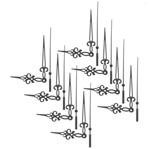 Acessórios de relógios 10 conjuntos de relógios de parede Ferramentas de reparo de mão mãos para peças ponteiro de kit DIY Works Substituição Plástico