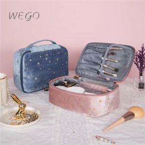 Fälle Velvet Cosmetic Bag Weich tragbare Reise Lippenstift Aufbewahrung STAR FLANNEL DOUBLE LAGE KOSMETISCHE JAHRES JAHRE REGELN