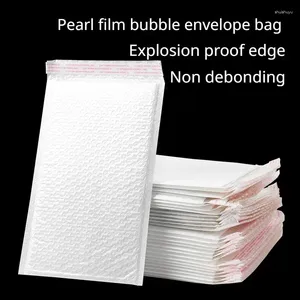 Storage Bags White Pearl Film Bubble Envelope Bag Shockproof Self-adhesive Fragile Goods Express Transportation Packaging