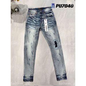 Purple Brand Jeans Lila für Herren dünne Männer verzweifelte Ripped Bikers Damen Womens Black Grey gerade Jogginghosen Designer Jogger Pant Denim Mens Jeans 29-40 209