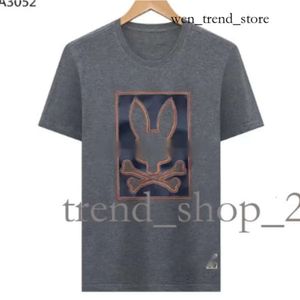 Physcho Bunny Rabbit Polo Shirt Designer Magni Magni Magliette alla moda USA High Street Street Short Short Thirts abbigliamento Streetwear Psychological Bunny Psyco Bunny 912