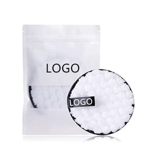 Make -up Remover Schwamm waschbar wiederverwendbares Stoffreinigungsrunden Pads Make -up Removers Private Label Cleanser Sponge 50pcs