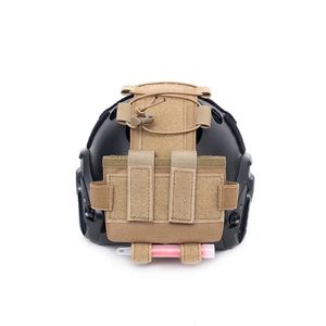 Nuova borsa per la batteria del casco da combattimento militare per la caccia al soft -soft e le attività tattiche progettate per la regolazione del peso del bilanciamento del casco rapido