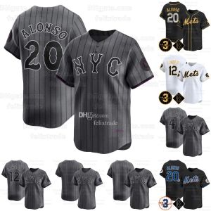 York 2024 Mets City Connect Jersey Alonso Starling Marte Francisco Lindor Jacob DeGrom Justin Verlander Carlos Correa Luis Guillorme Max Scherzer Brandon Nimmo