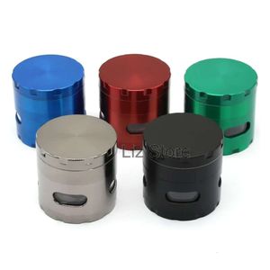 Herb Layers Mental 55Mm Zinc 4 Alloy Grinders For Dry Tobacco Herbal Spice Pollen Catcher Crusher Grinder Th0902 al