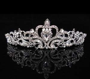 Yepyeni Gelin Düğün Kristal Rhinestone Saç Kafa Kafası Prenses Taç Taç Tiara Prom Pageant 1 PC HJ2259139785