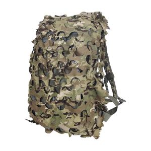 Scopes 3D Camo Net Backpack Cover 60L 80L Laser Cut Camouflage Hunting Backpack Cover Paintball Paratrooper Hunting Accessories