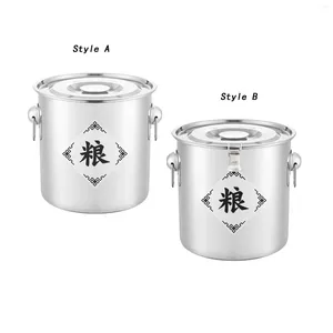 Storage Bottles Rice Bucket Large Airtight Canister For Canteens El Household Commercial