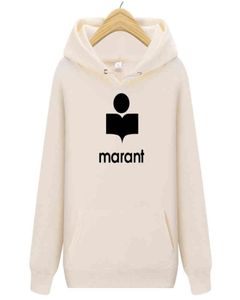 Frauen Unisex Paar Hoodies Marant Casual Streetwear Kapuze -Sweatshirts Lose Pullovers Tracksuit Tops Frauen übergroße Hoodie G1211273403