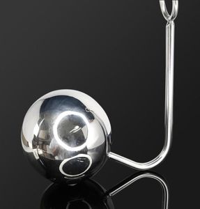 Stainless Steel Giant Ball Anal Hook Metal Butt Plug Anus Putty Slave Prostate Massager BDSM sexy Toy for Men Extreme Toys8213005